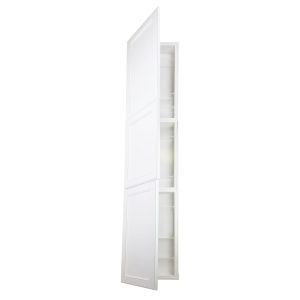 Lakewood Frameless Recessed in wall solid wood bathroom Medicine Storage Pantry Cabinet - 14 x 78