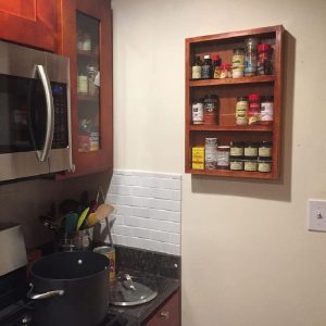 Cavalier - On the wall spice rack  -21"h x  14"w x 2.5" d
