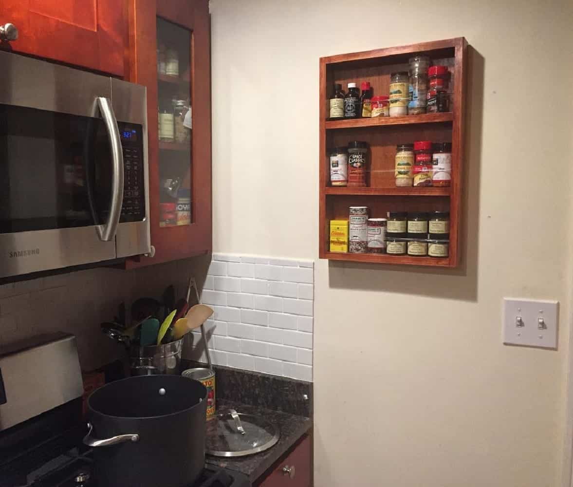Cavalier - On the wall spice rack -21"h x 14"w x 2.5" d