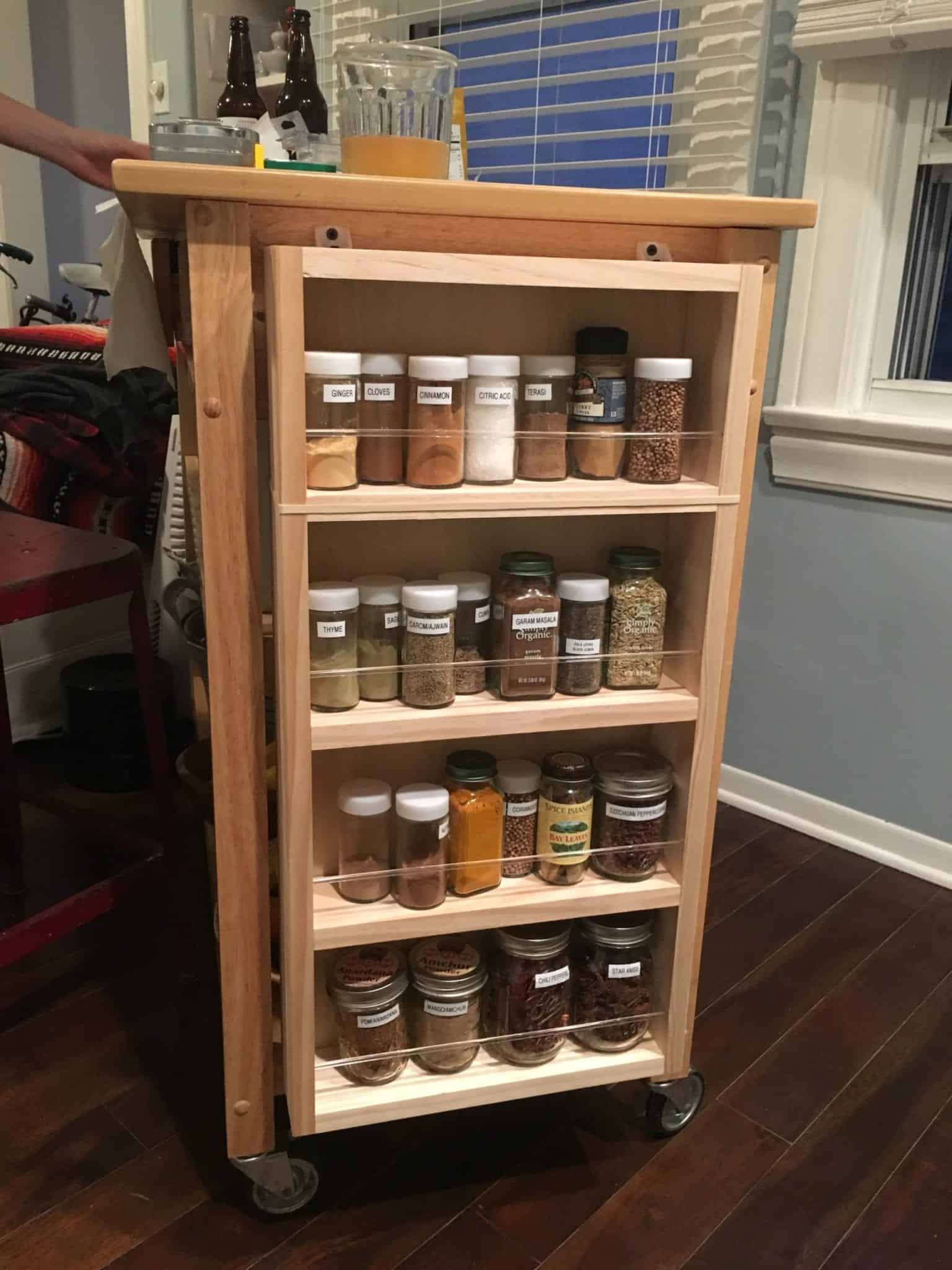 Midland Bulk Size - On the wall spice rack - 28"h x 11"w - 4.5" d
