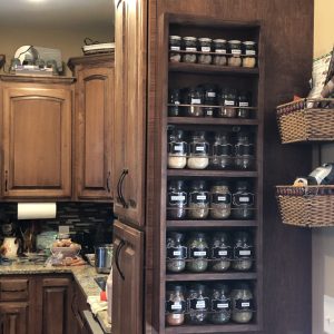 Cavalier - On the wall spice rack - 42" x 14"w x 2.5" d