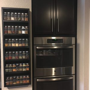 Midland - On the wall spice rack  - 42" h x 11"w x 3.5" d