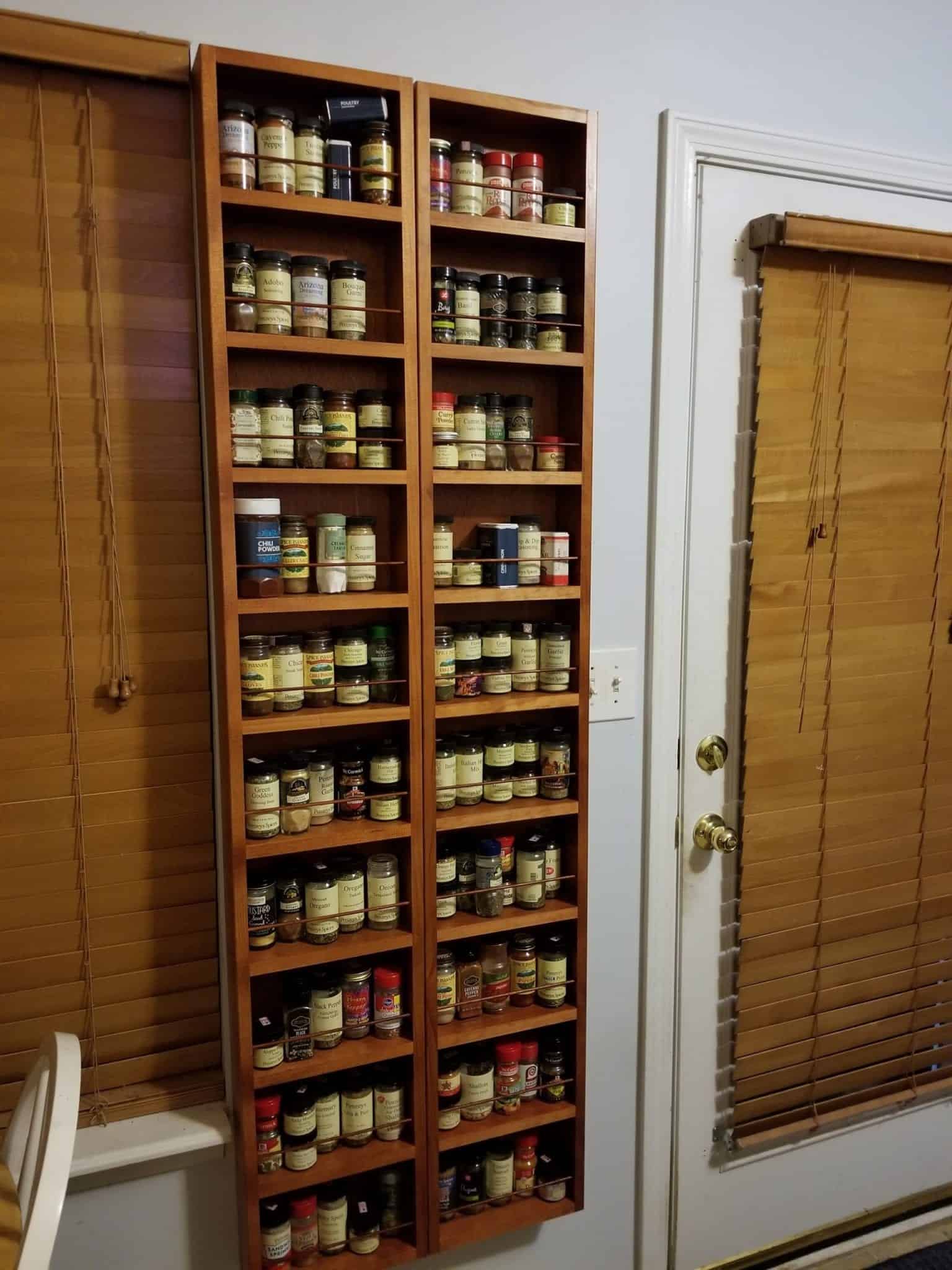 Cavalier Bulk Size - On the wall spice rack - 69"h x 14"w x- 4.5"d - Image 3
