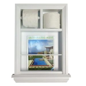 Monterey-4 Combination Toilet Paper Holder Recessed Magazine Rack