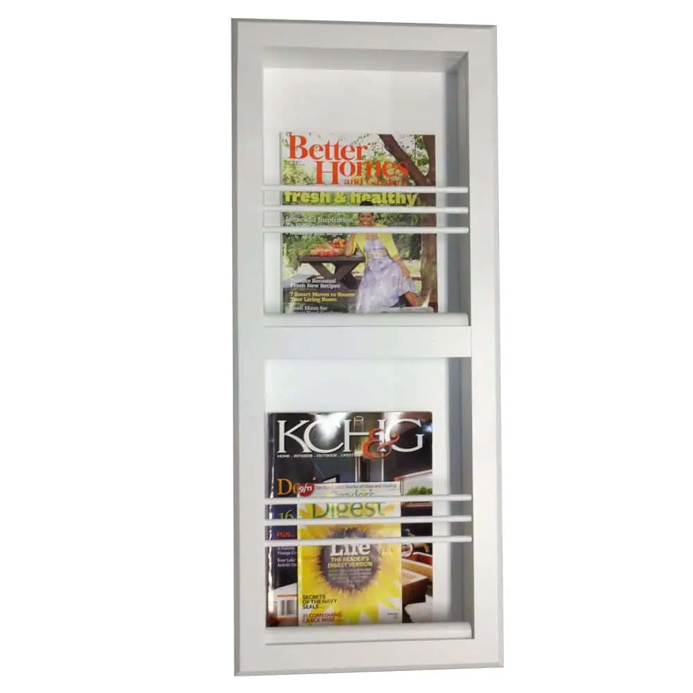 Monterey-9 Double Recessed Magazine Rack