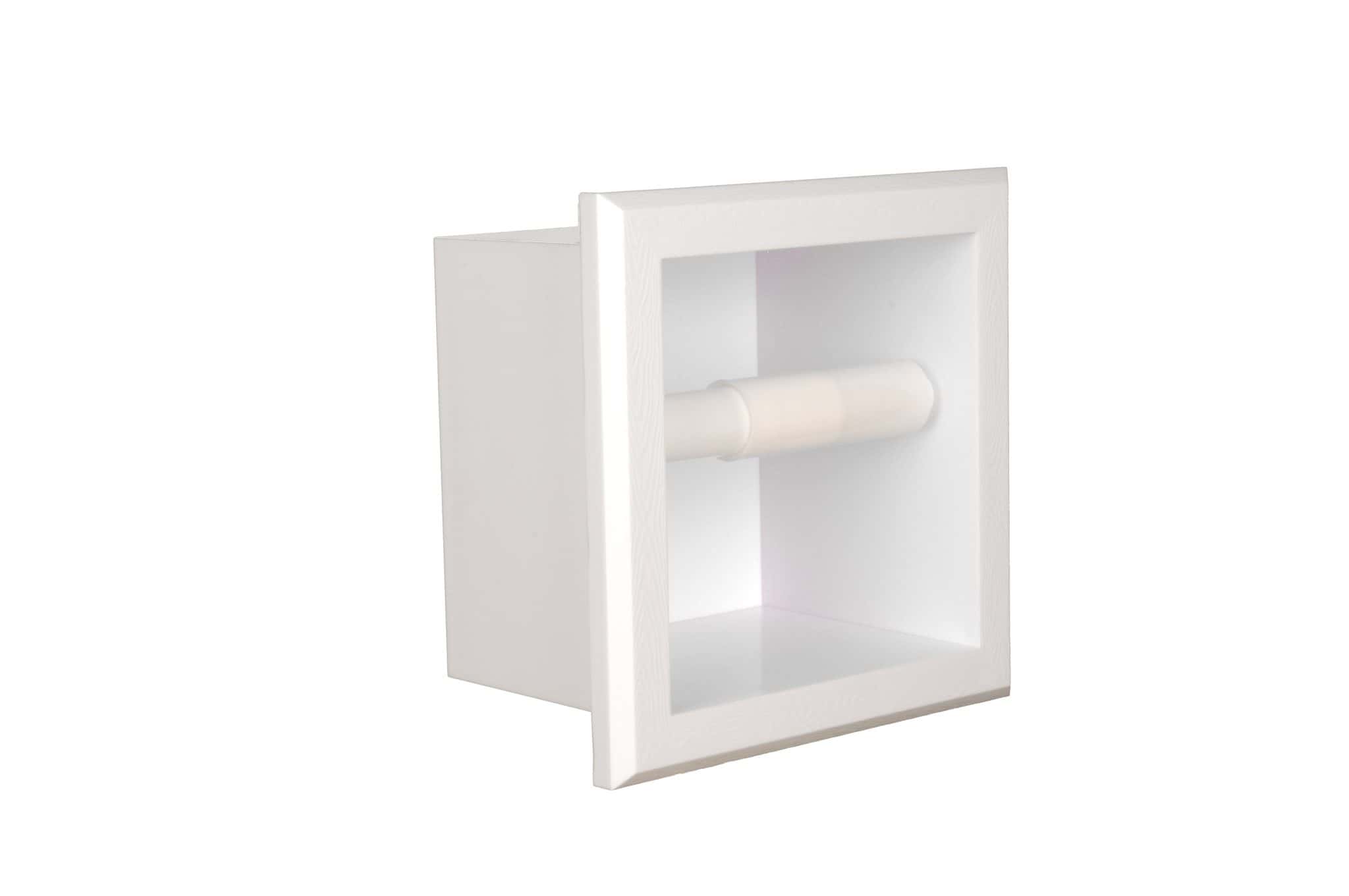 Rebel-7 recessed in wall plastic toilet paper holder - 5.5 x 5.5 - Image 6