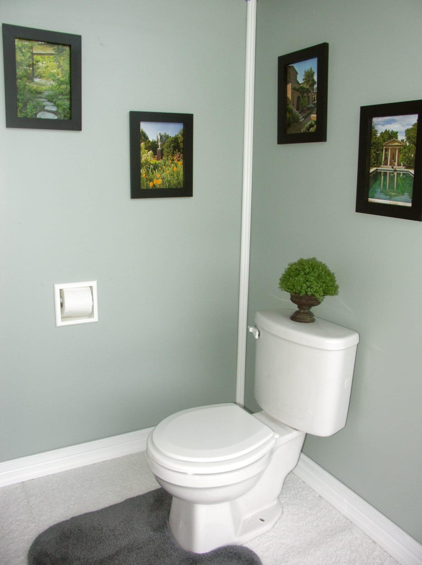 Rebel-7 recessed in wall plastic toilet paper holder - 5.5 x 5.5
