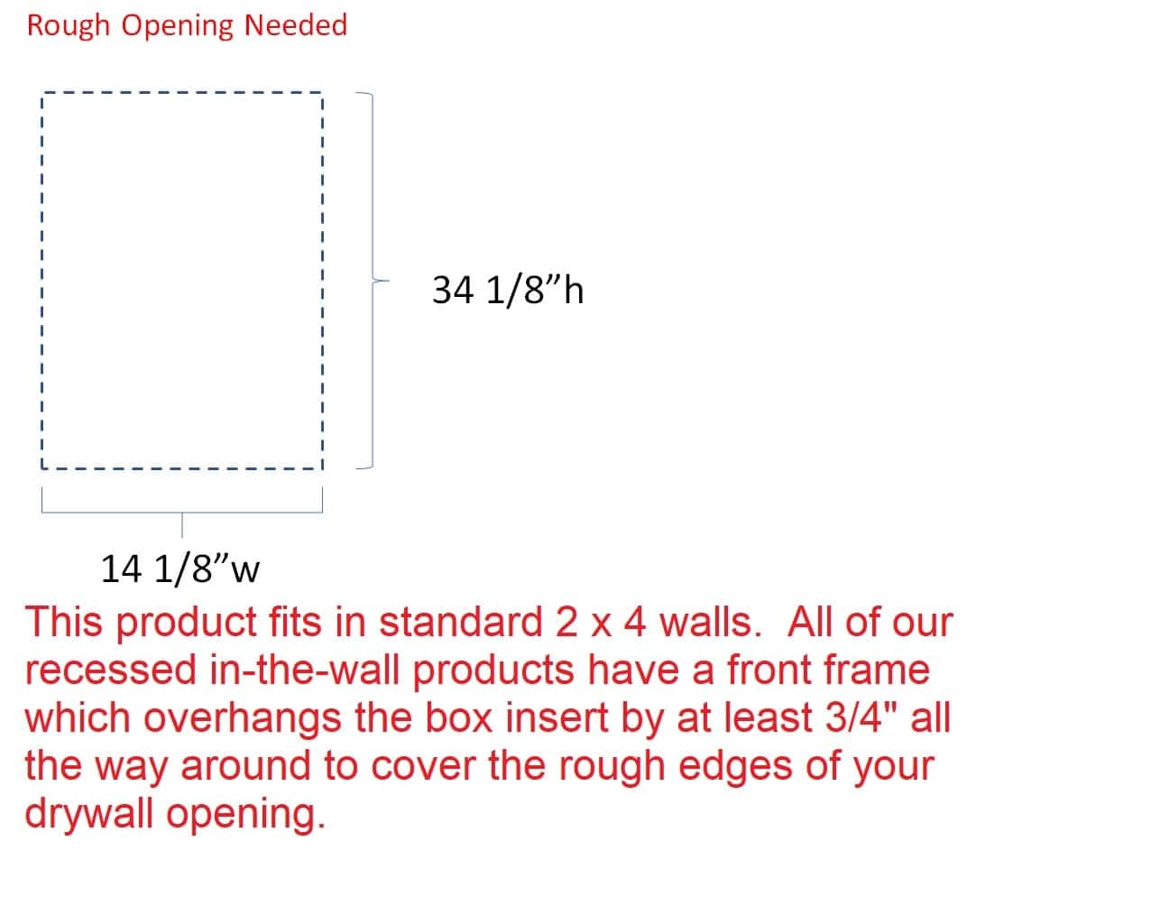 Recessed in the wall Richfield Niche 14w x 34h x 3.5d - Image 5