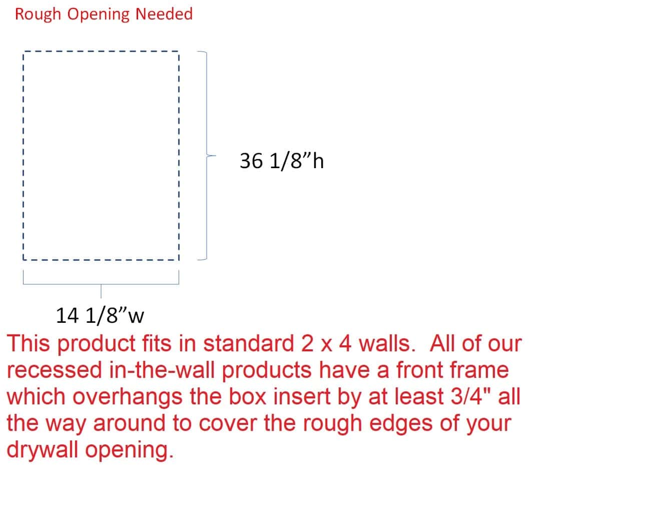 Recessed in the wall Desoto Niche 14w x 36h x 3.5d - Image 5