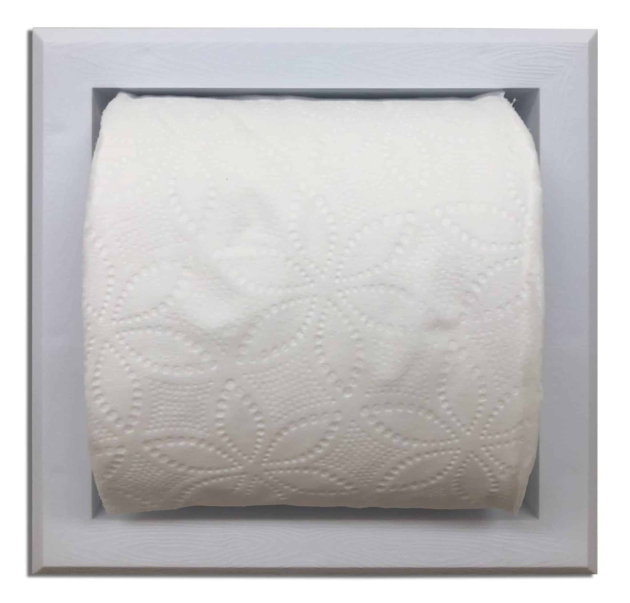 Rebel-7 recessed in wall plastic toilet paper holder - 5.5 x 5.5 - Image 2