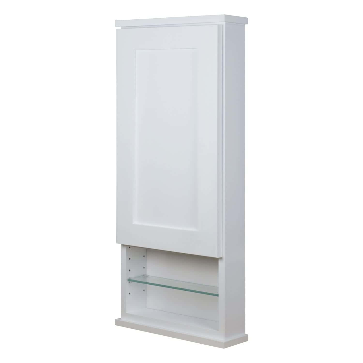 24" Shaker Series On the wall Cabinet with 6" open shelf - 2.5" deep inside - Image 4