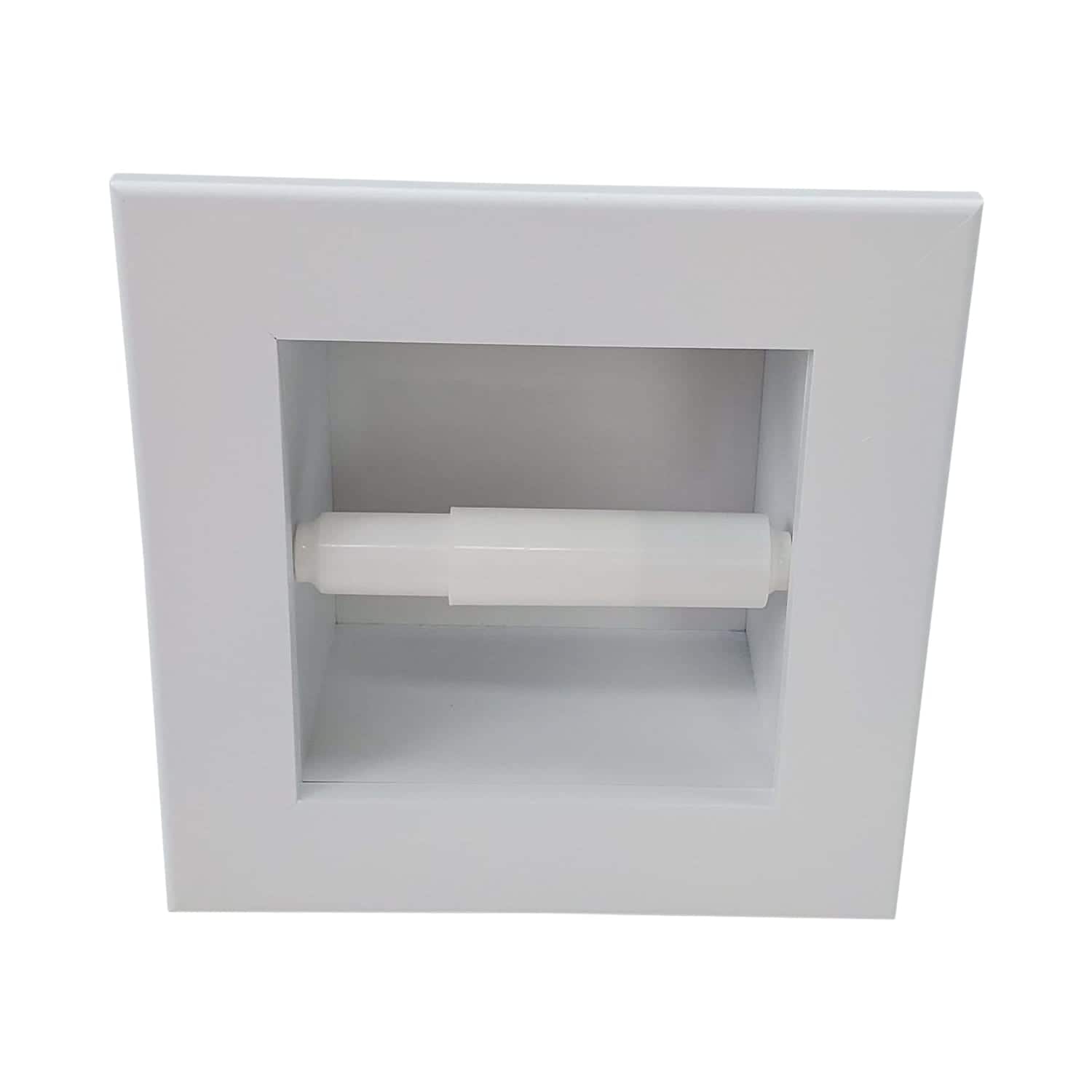 Taylor-14 recessed in wall Solid Wood toilet paper holder, holds any size roll - 7 x 8.5 - Image 5