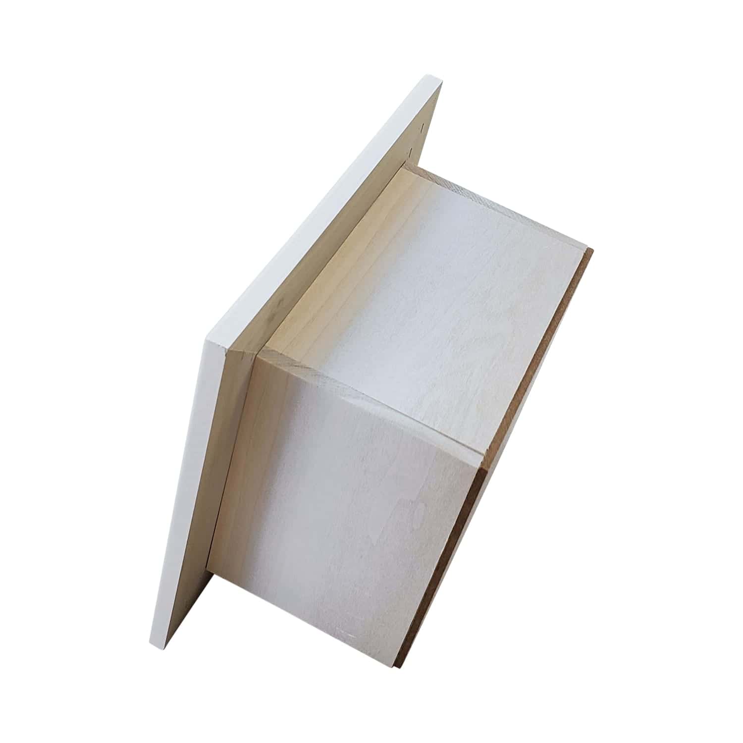 Taylor-14 recessed in wall Solid Wood toilet paper holder, holds any size roll - 7 x 8.5 - Image 3