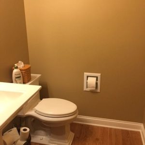 Taylor-16 recessed in wall Solid Wood toilet paper holder, holds any size roll - 7 x 8.5