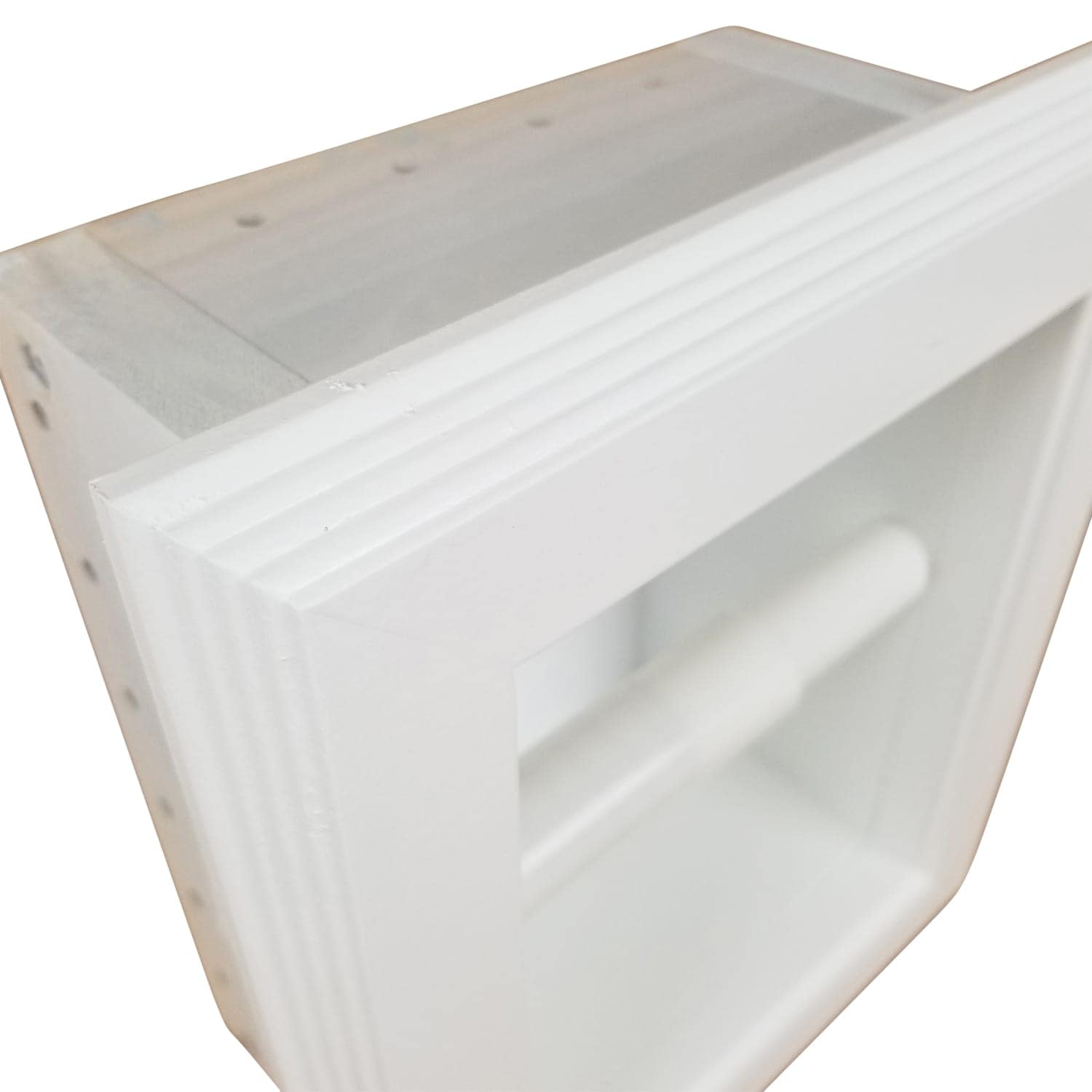 Taylor-27 recessed in wall Solid Wood toilet paper holder, holds any size roll - 7 x 8.5-10 - Image 3