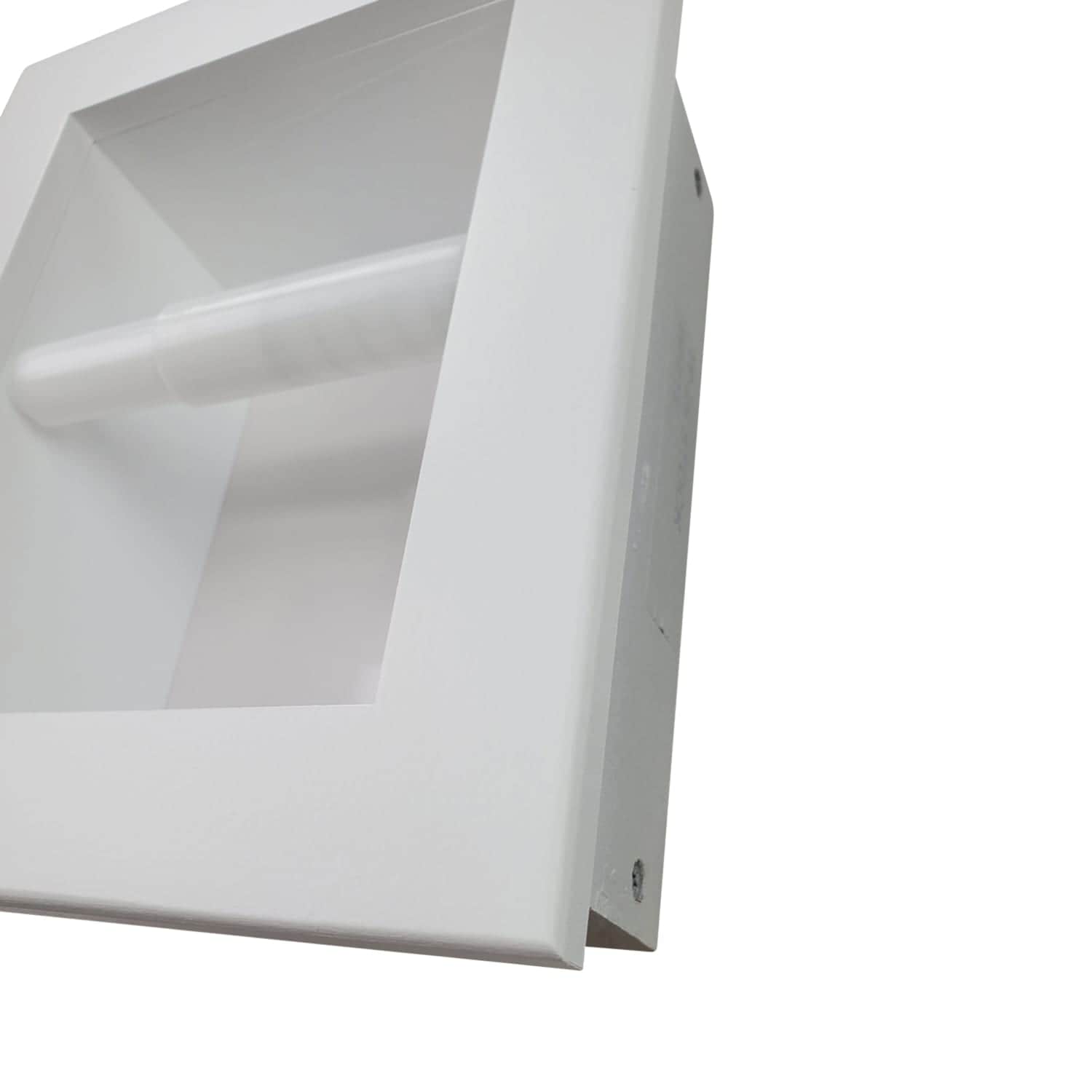 Taylor-29 recessed in wall Solid Wood toilet paper holder, holds any size roll - 7 x 8.5 - Image 4