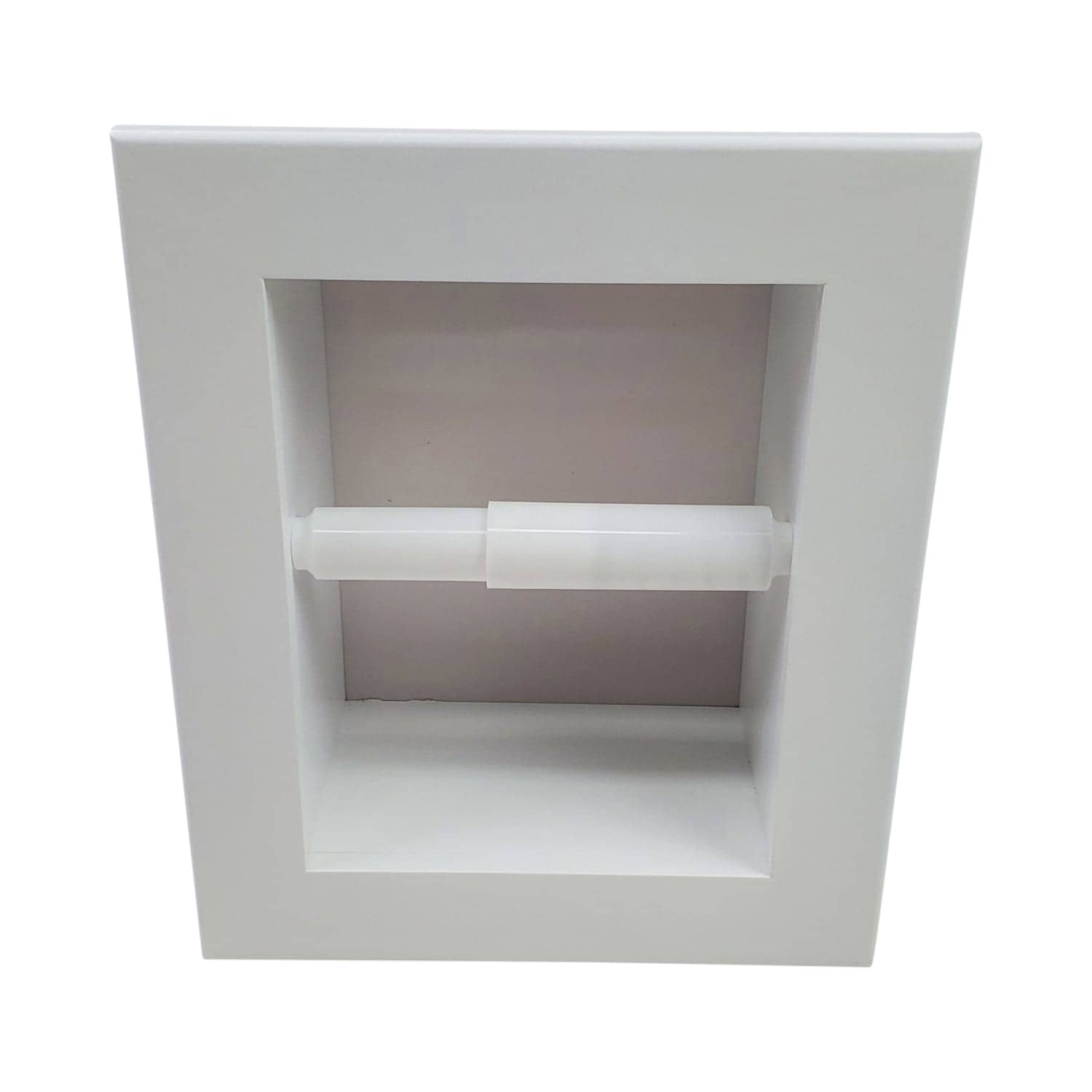 Taylor-29 recessed in wall Solid Wood toilet paper holder, holds any size roll - 7 x 8.5 - Image 5