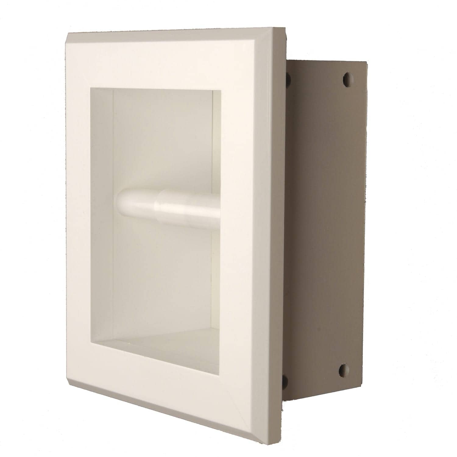 Taylor-7 recessed in wall Solid Wood toilet paper holder, holds any size roll - 7 x 8.5 - Image 3