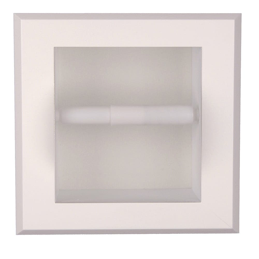 Taylor-7 recessed in wall Solid Wood toilet paper holder, holds any size roll - 7 x 8.5 - Image 5
