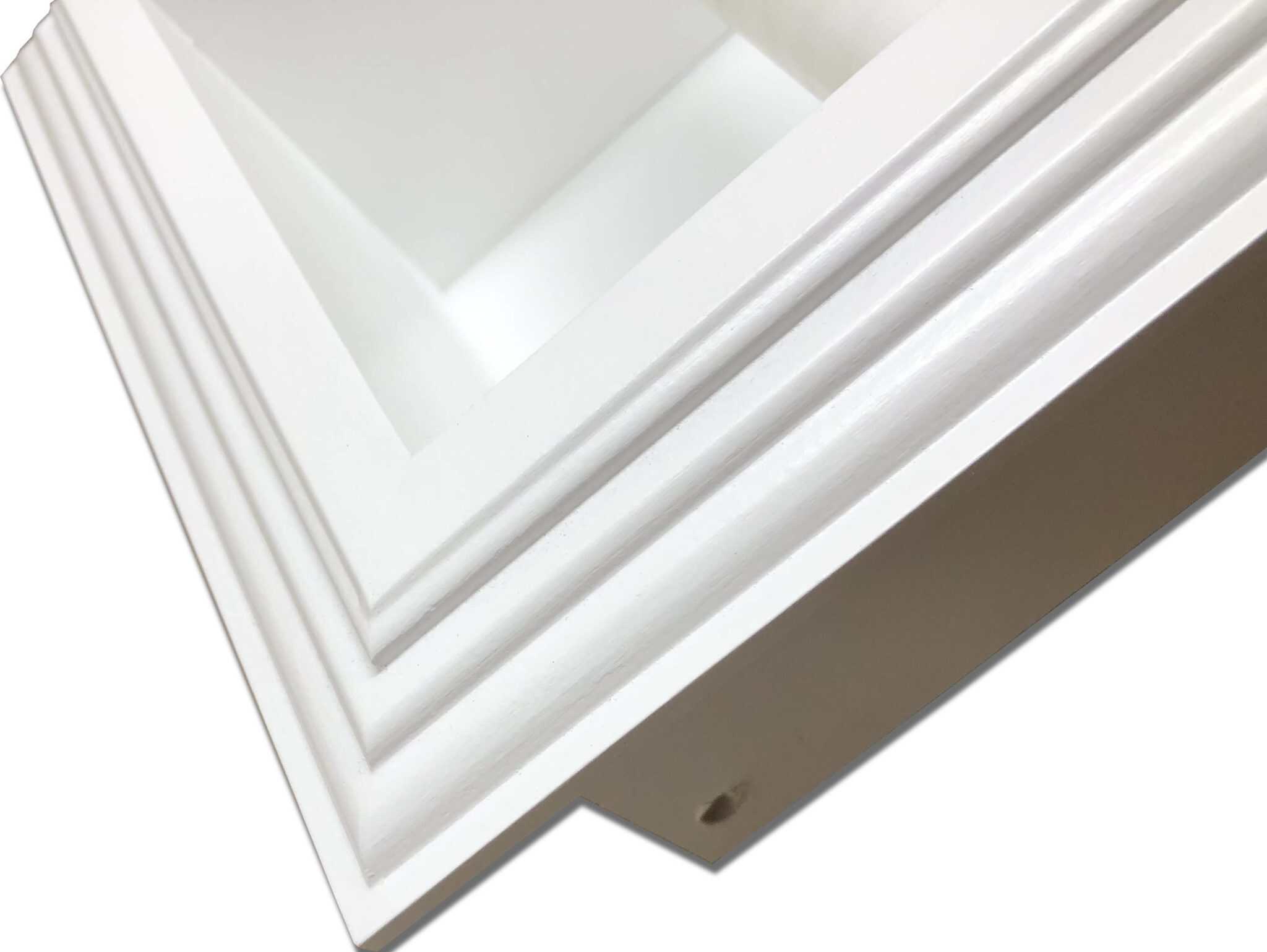 Brentwood-18 recessed in wall solid wood double toilet paper holder - holds any size rolls - 7 x 14.5 - Image 11