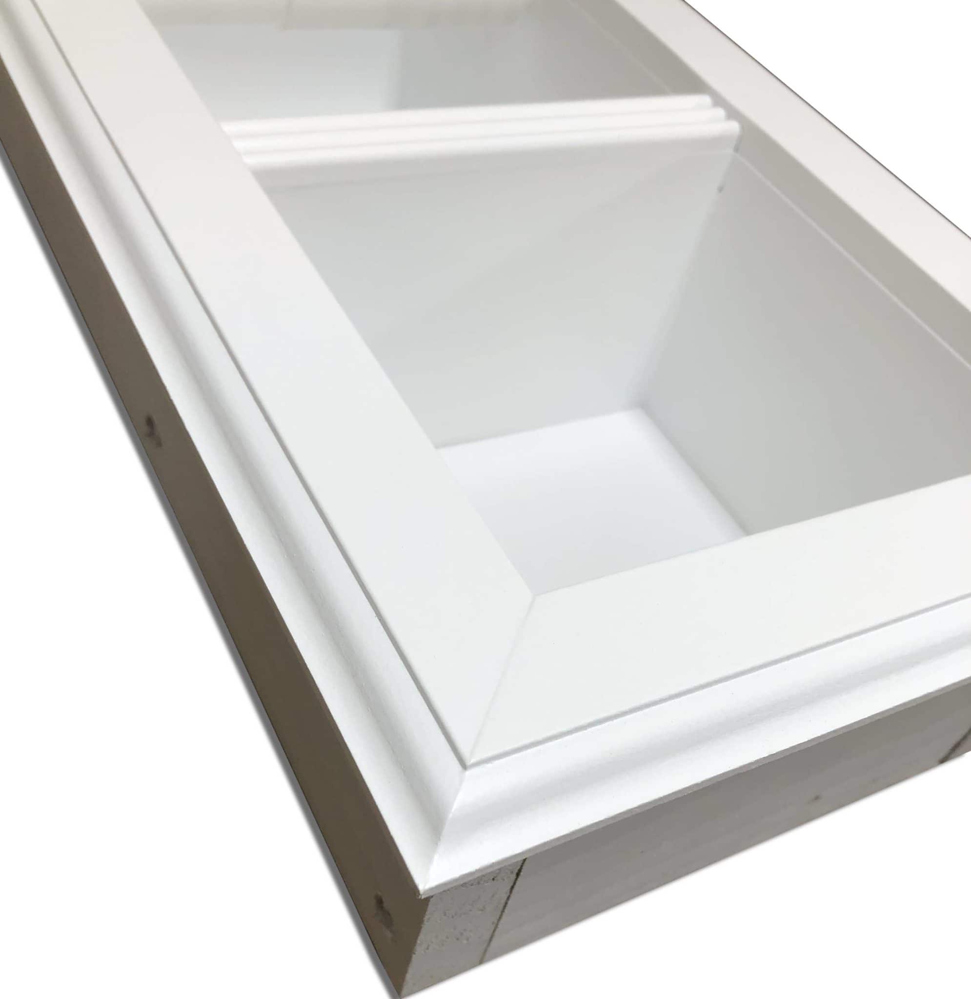 Brentwood-22 recessed in wall solid wood double toilet paper holder - holds any size rolls - 7 x 14.5 - Image 14