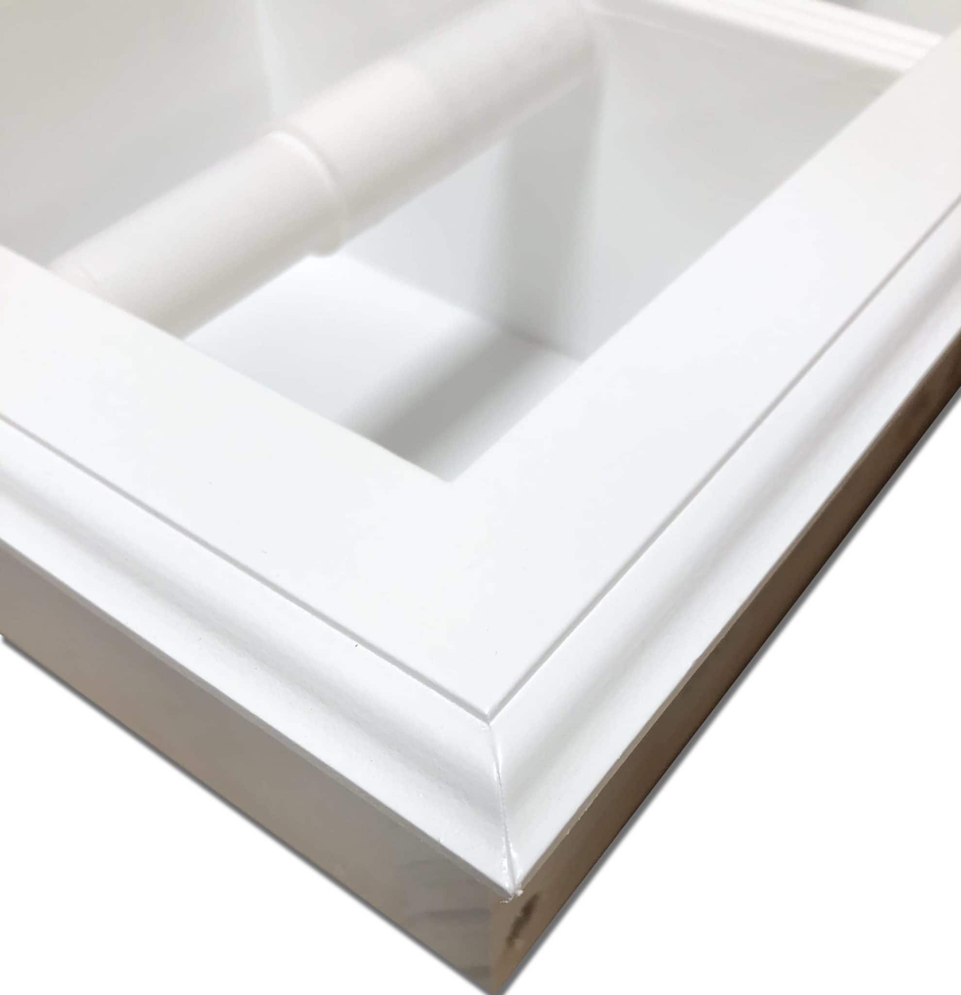 Brentwood-23 recessed in wall solid wood double toilet paper holder - holds any size rolls - 7 x 14.5 - Image 5