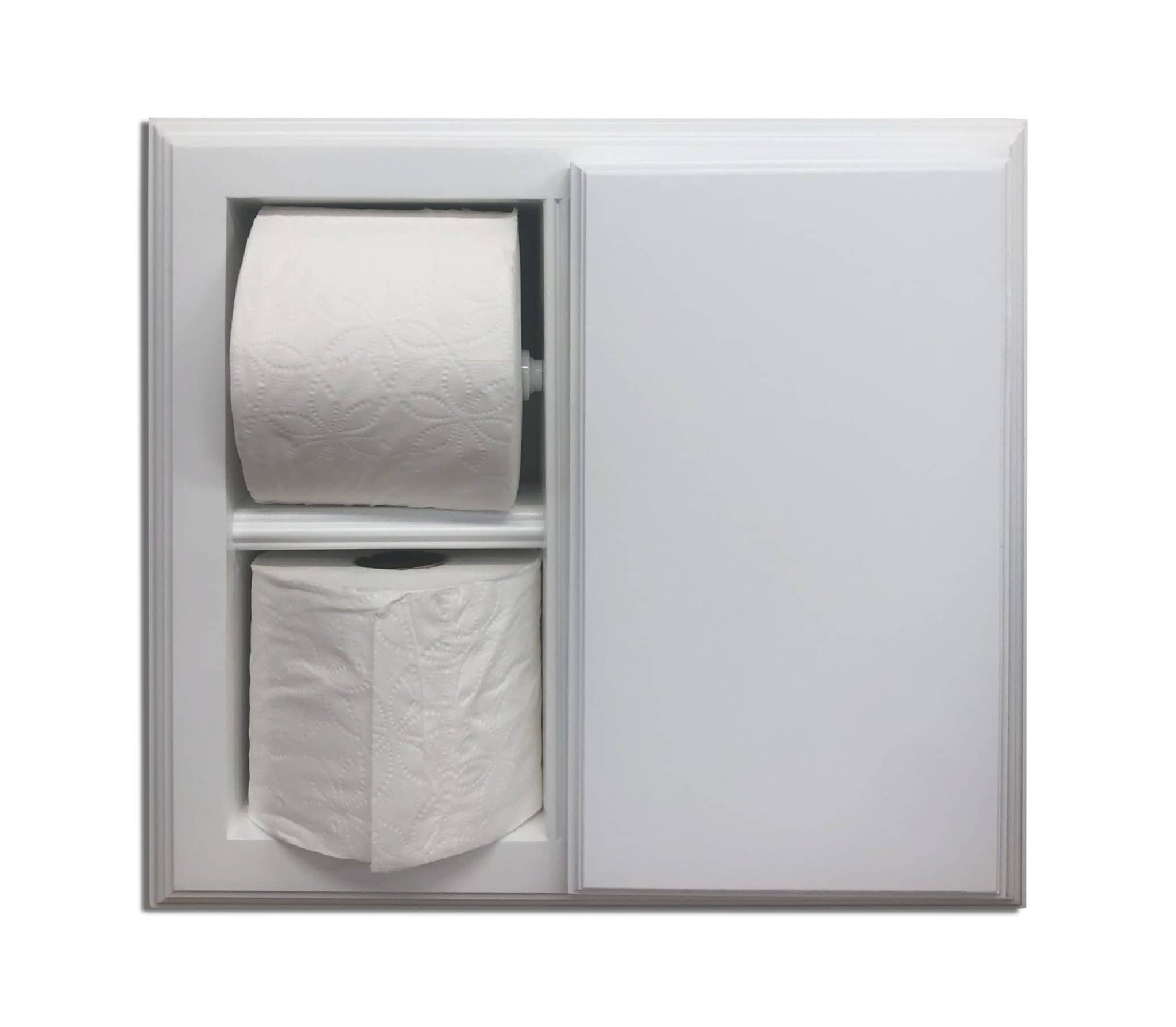 Highlands-17 Solid Wood Recessed in Wall Toilet Paper Holder With Storage Cubby – 14W x 13H - Image 7