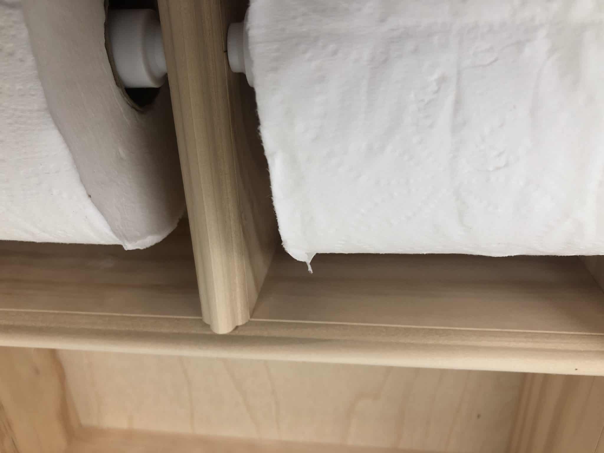 Highlands-31 Solid Wood Recessed in the Wall Double Toilet Paper Holder With Shelf 13.25 x 15.25 - Image 3