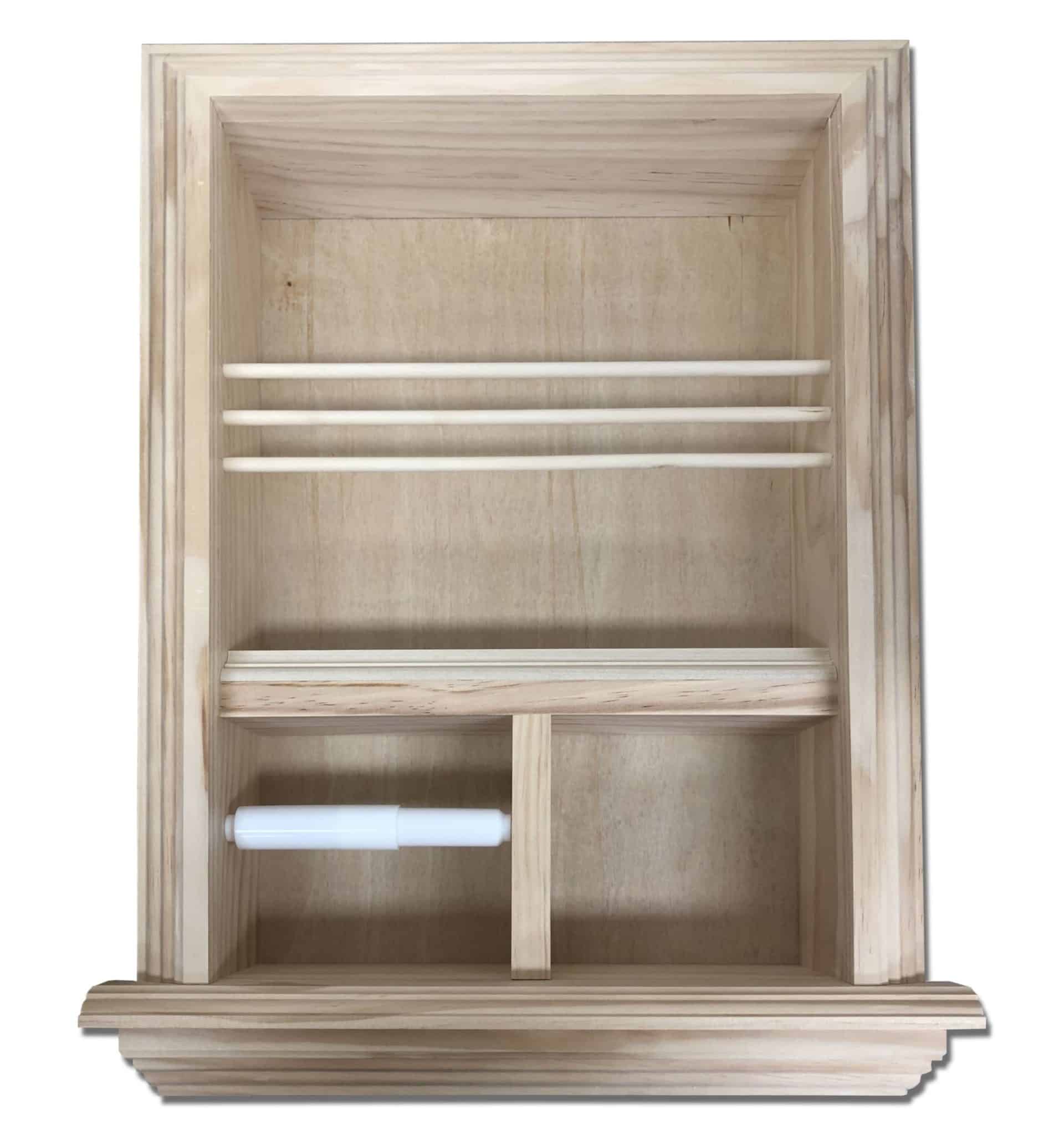 Monterey-17 Combination Toilet Paper Holder Recessed Magazine Rack - Image 7