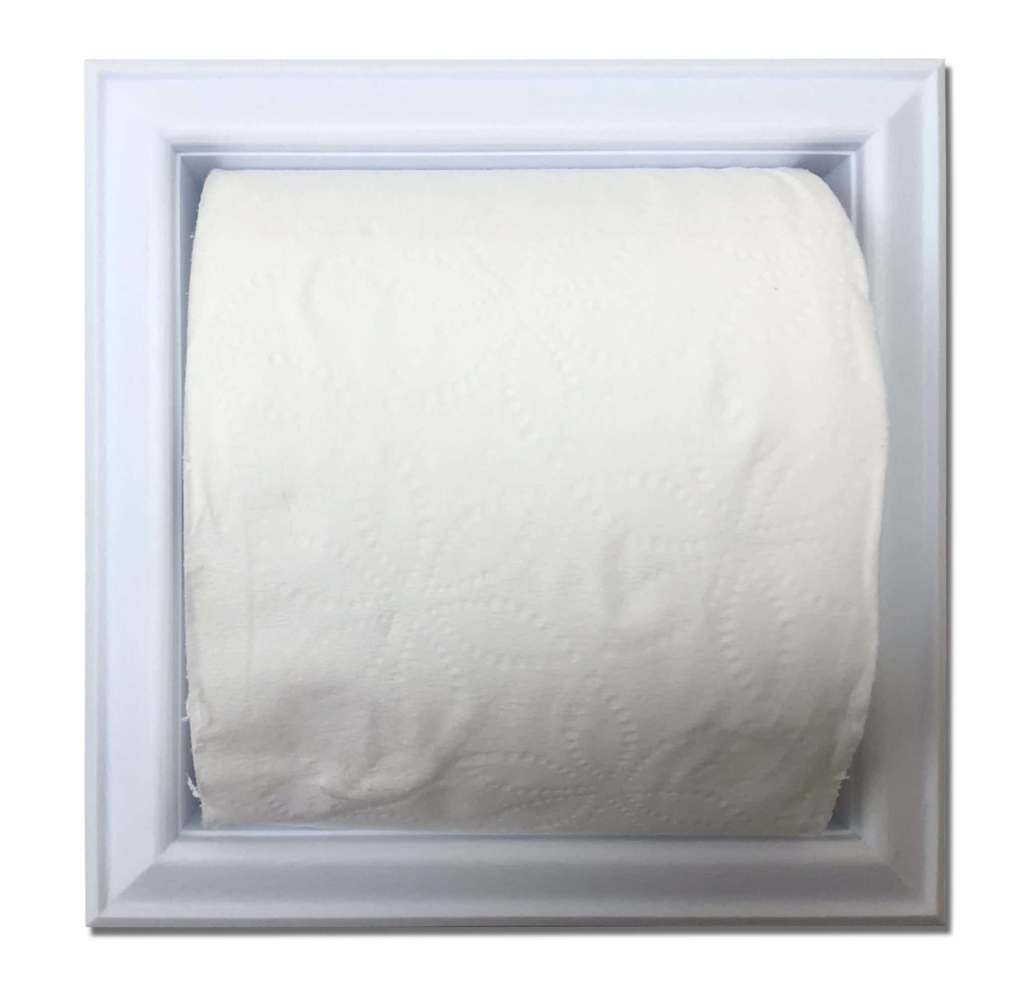 Rebel-1 recessed in wall plastic toilet paper holder - 5.5 x 5.5 - Image 12